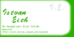 istvan eich business card