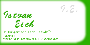istvan eich business card